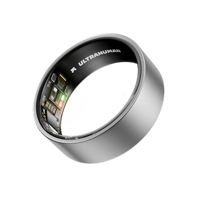 Ultrahuman Ring Air smart ring in Raw Titanium
